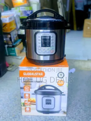 Globalstar GS-606 6L Electric Pressure Cooker - 12 Cooking Programs
