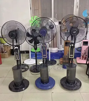 16" Water Mist Standing Fan - Powerful Air Cooling Fan