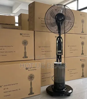 16" Water Mist Standing Fan - Powerful Air Cooling Fan