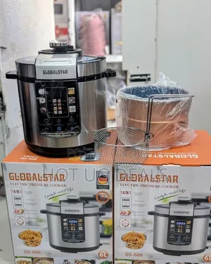 Globalstar 6L Electric Pressure Cooker - Deep Fryer Steamer GS-608