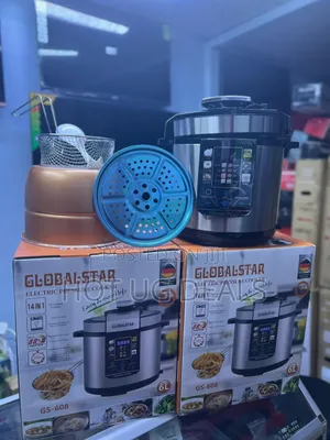 Globalstar 6L Electric Pressure Cooker - Deep Fryer Steamer GS-608