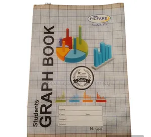 96 Pages Graph Books - Size A4, Different Brands