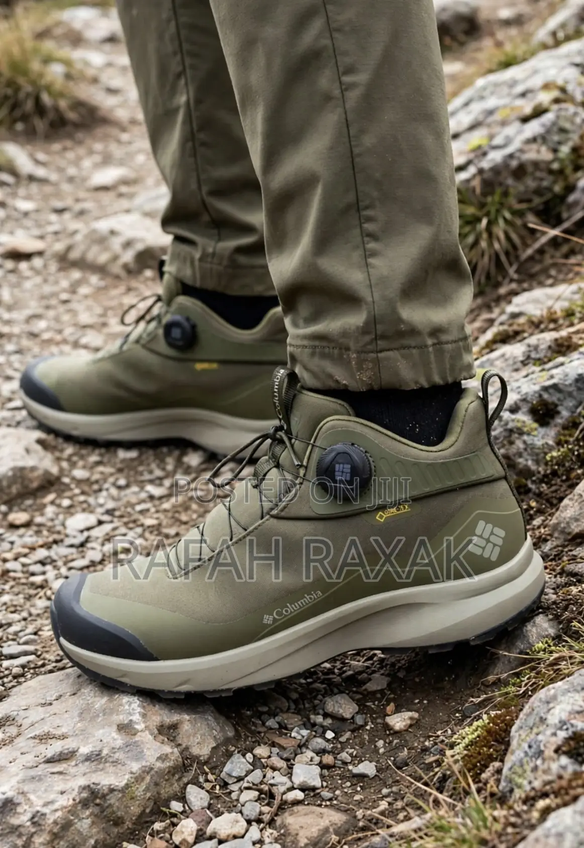 Original Olive Columbia Crestwood Mid Gore-Tex Hiking Sneaker Boots