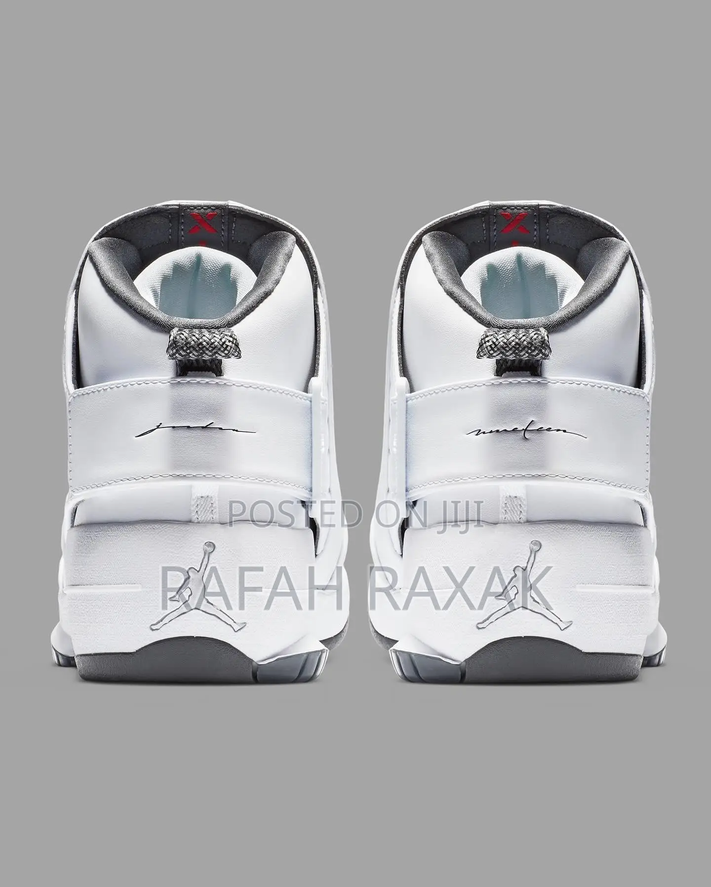 Original Grey/White Air Jordan 19 Retro OG “Flint” Sneakers
