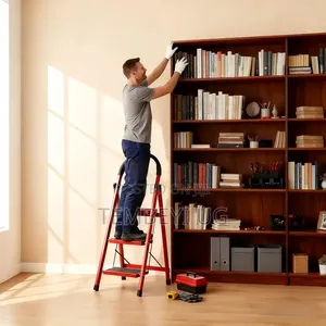 3 Step Ladder Folding, Step for Adults With Wide Anti-Slip Pedals