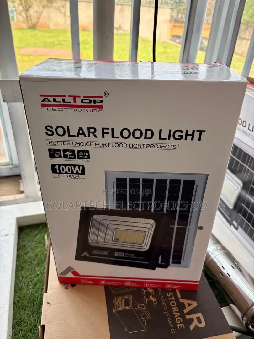 ALLTOP 100W LED Solar Flood Light With Solar Panel Original