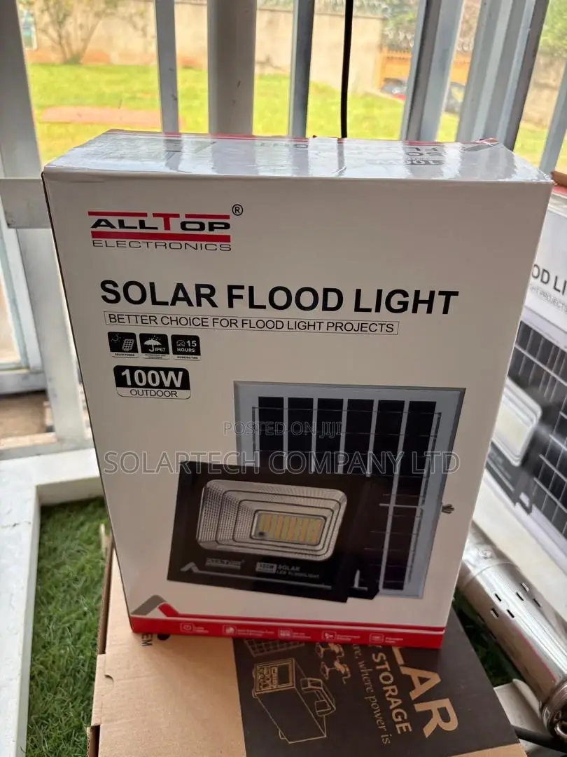ALLTOP 100W LED Solar Flood Light With Solar Panel Original