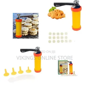 Cookie Biscuit Press Maker Pump With 10 Decorative Discs Cake Mold