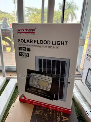 ALLTOP 100W LED Solar Flood Light With Solar Panel