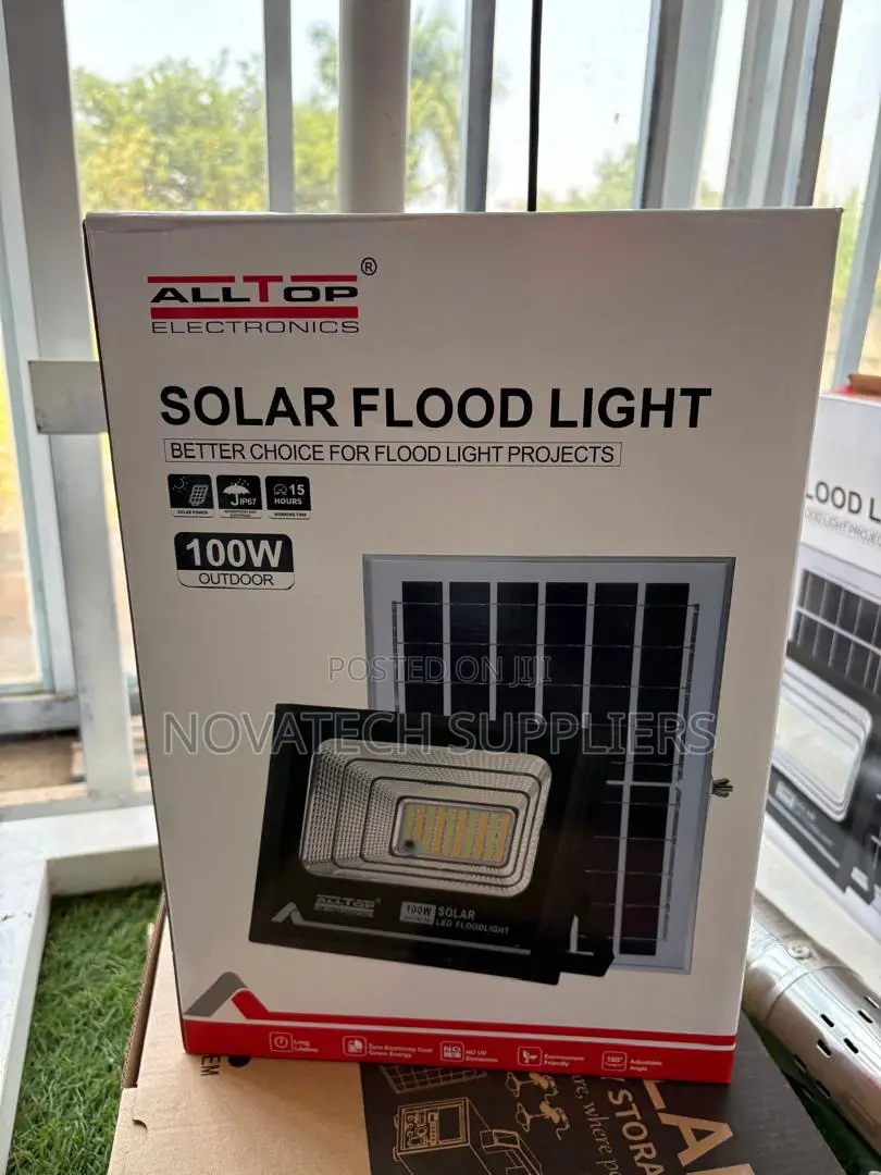 Premium ALLTOP 100W Outdoor Solar Flood Light With Inbuilt Battery