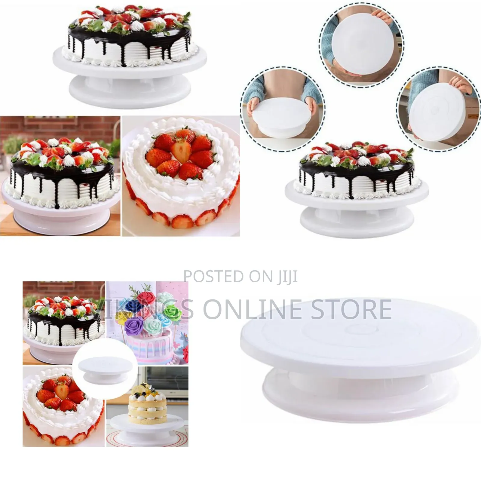 Rotating Cake Turntable Stand, Revolving Turn Table Top for Cake