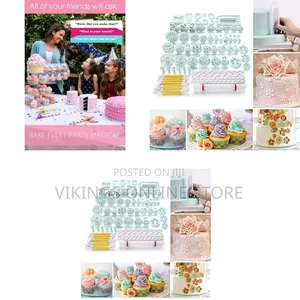 68 PCS Cake Baking Decorating Tools Kit Icing Cutters Plunger Moulds