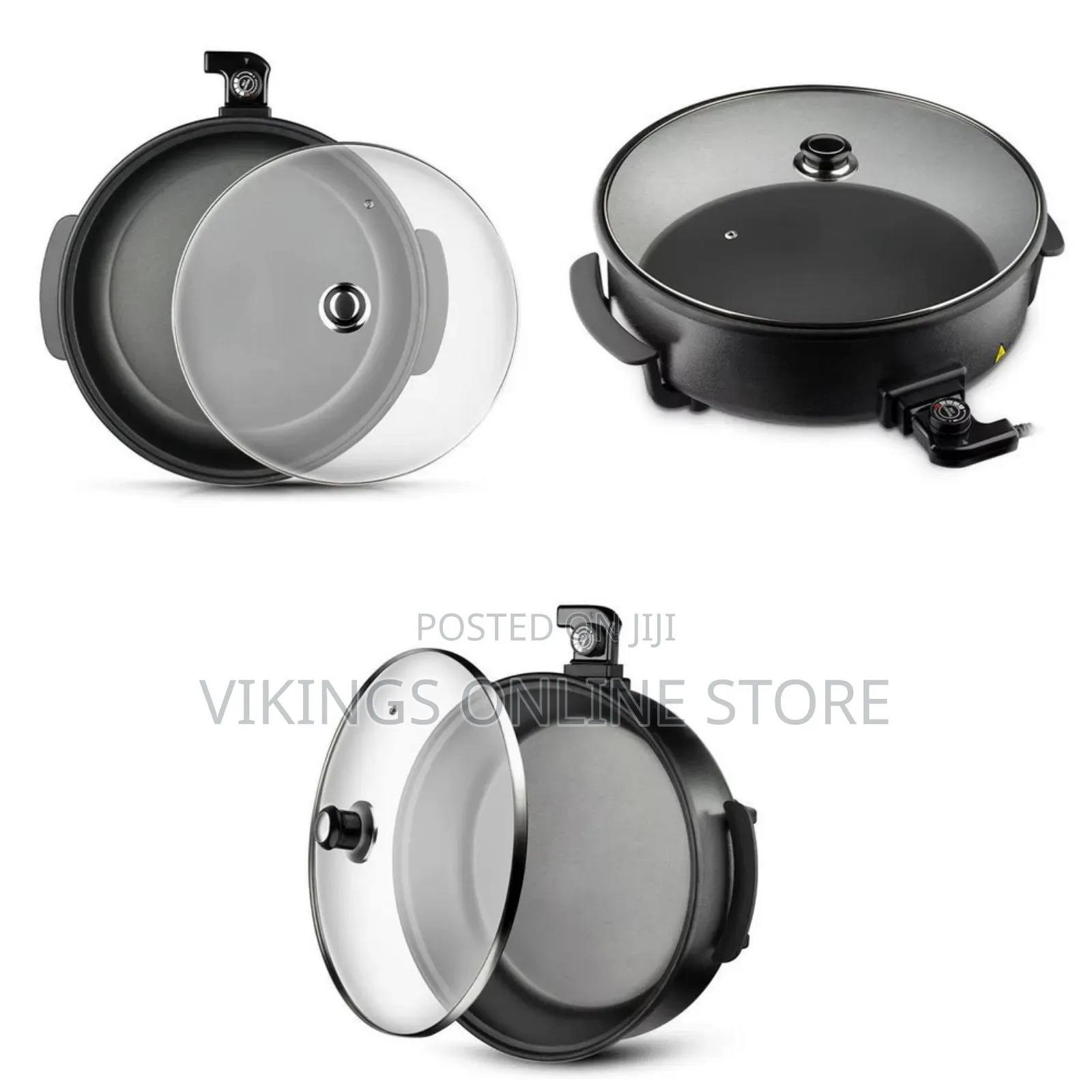RAF 42cm Diameter and 9cm Depth Electric Pizza Pan Electric Party
