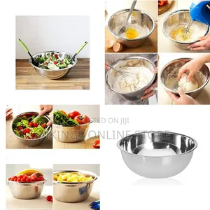 28Cm Stainless Steel Mixing Bowl, Salad Dish, Silver