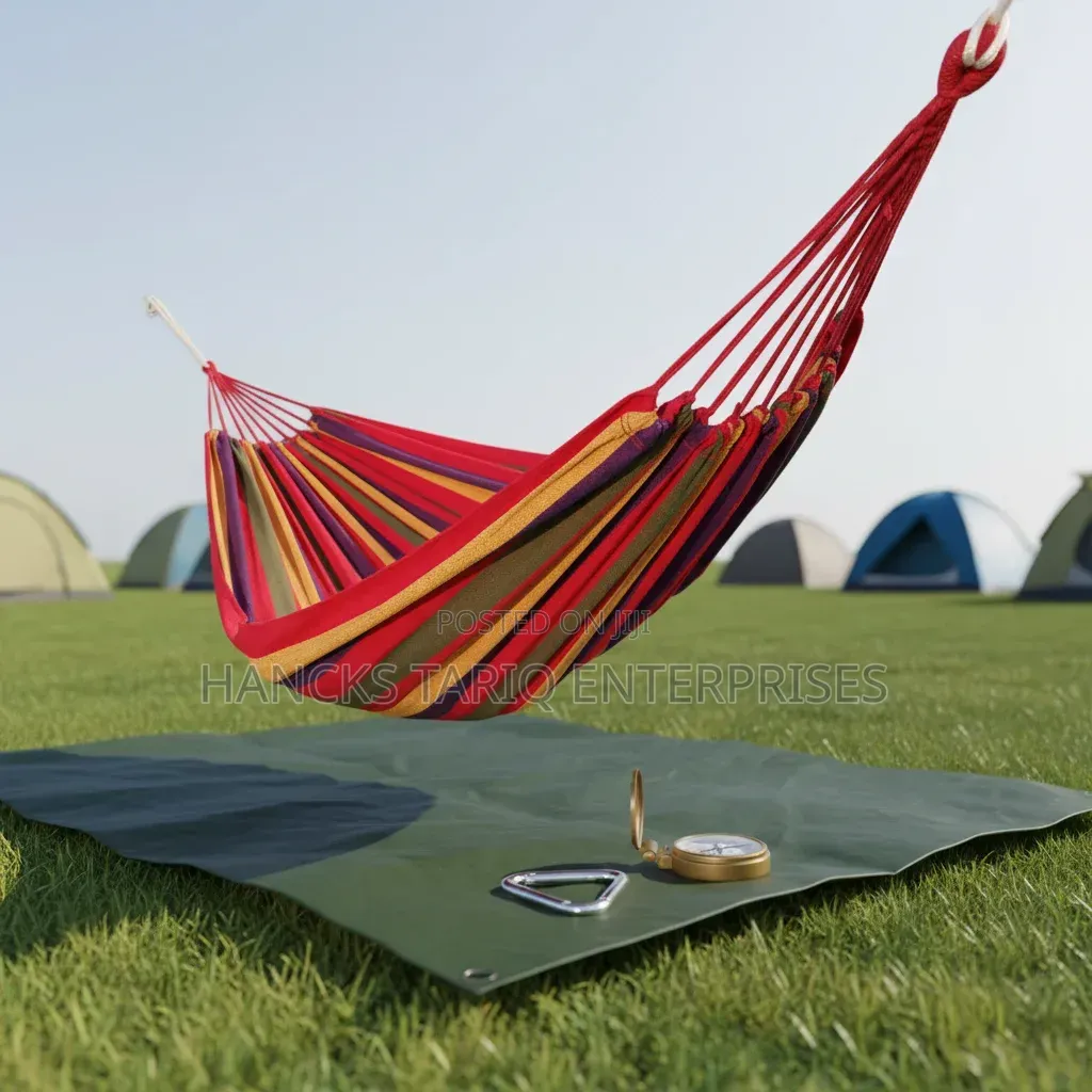 Outdoor Camping Hammock With Travel Backpacks Setup