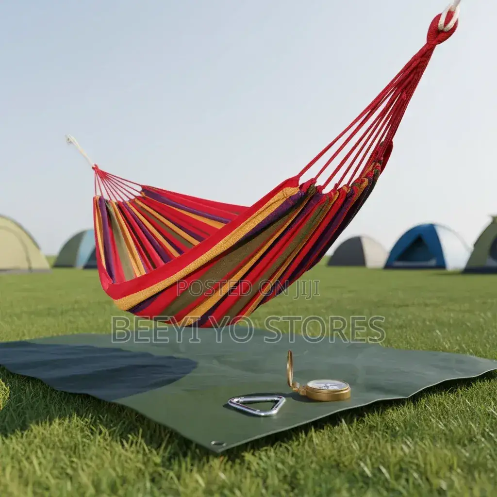 Outdoor Camping Hammock With Travel Backpacks Setup