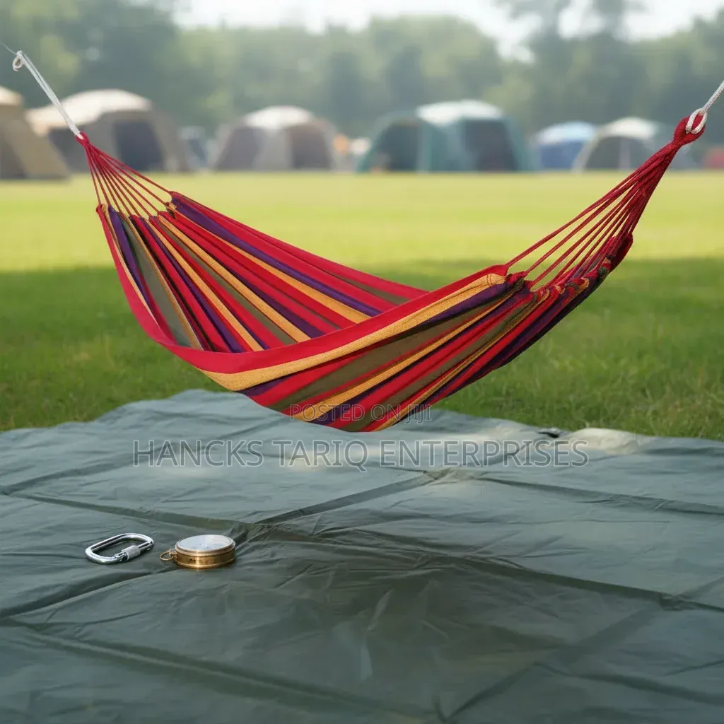 Outdoor Camping Hammock With Travel Backpacks Setup