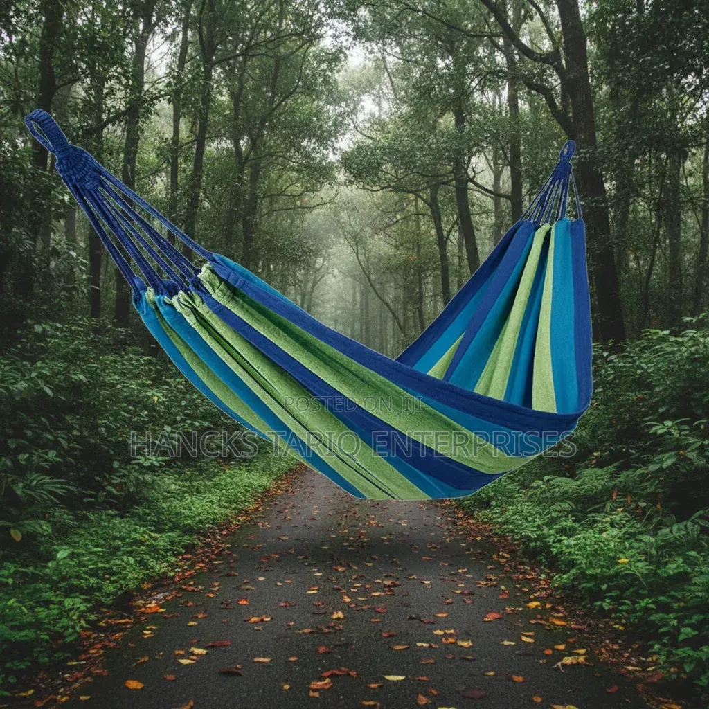 Outdoor Camping Hammock With Travel Backpacks Setup