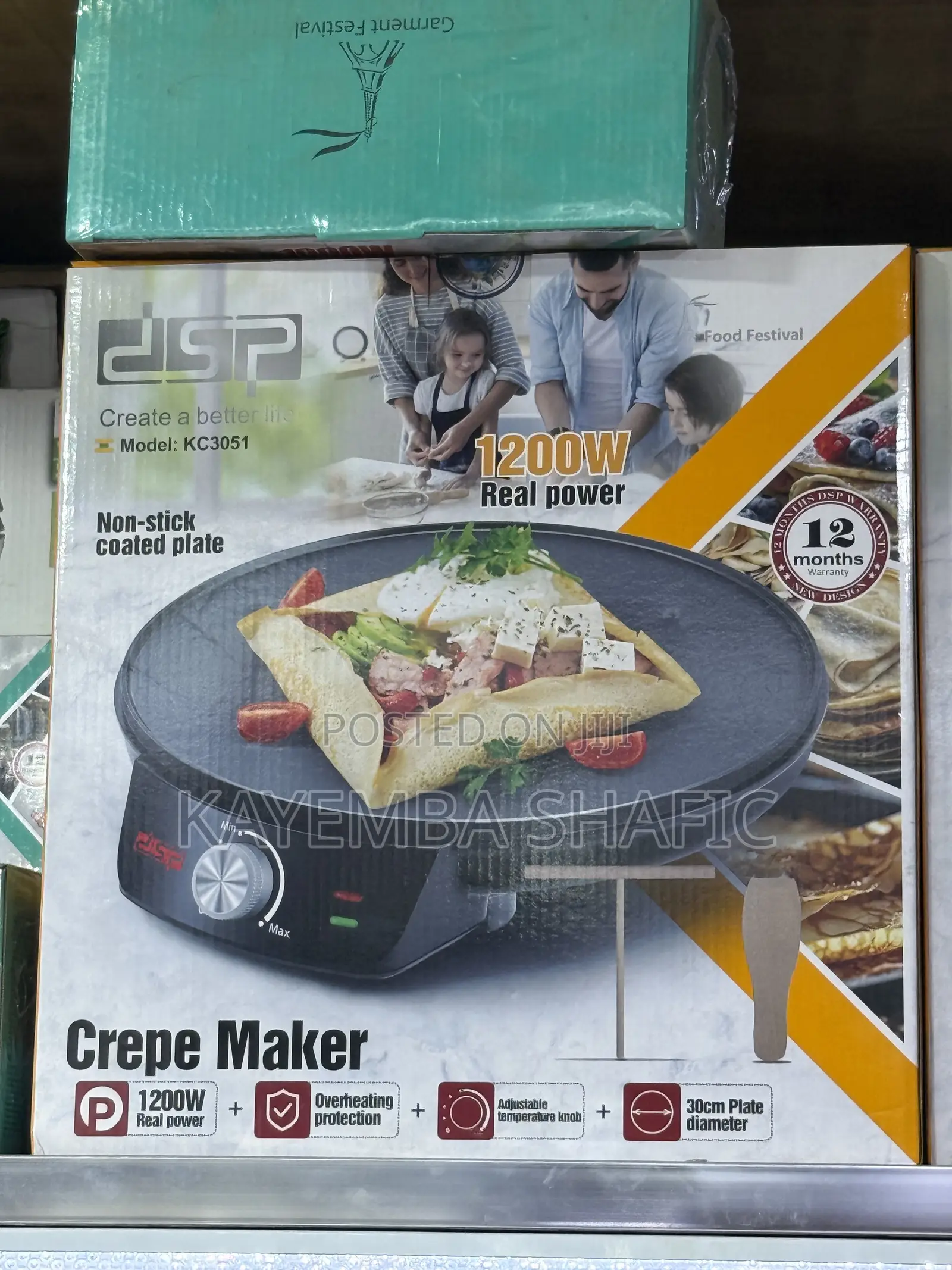 DSP 1200W Electric Crepe Pancake Maker Machine (KC3051)