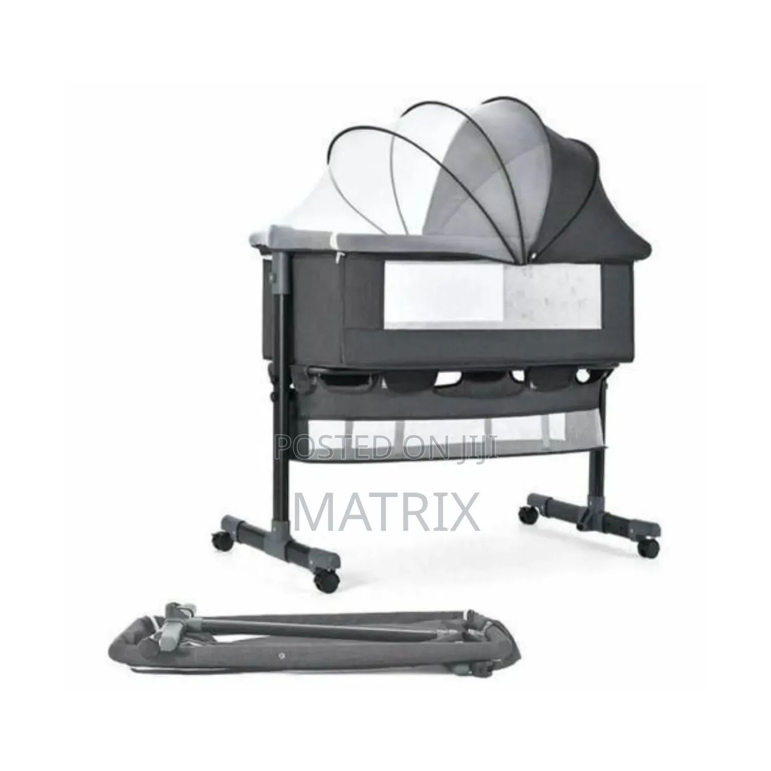Baby Bassinet Bedside Sleeper, Baby Bed Side Crib With Storage Basket