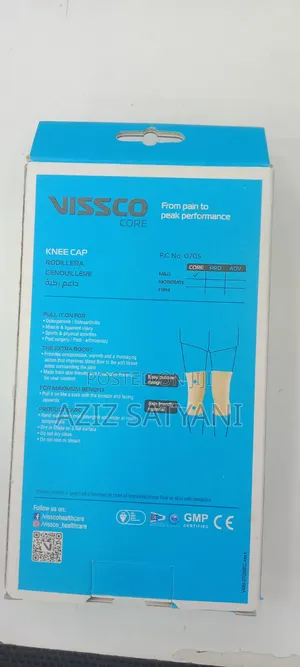 Vissco Knee Cap, Knee Support, for Pain, Sports, Football, Cricket,