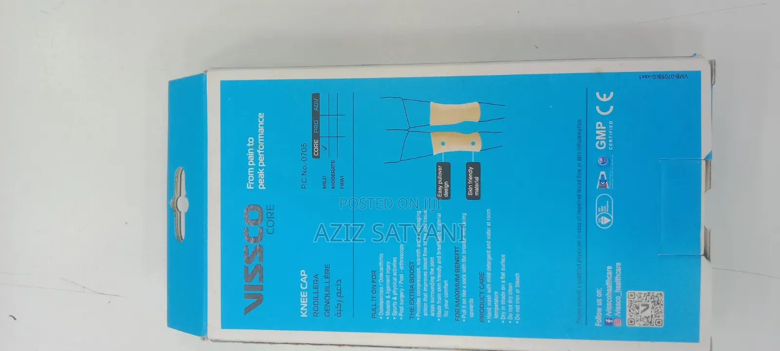 Vissco Knee Cap, Knee Support, for Pain, Sports, Football, Cricket,