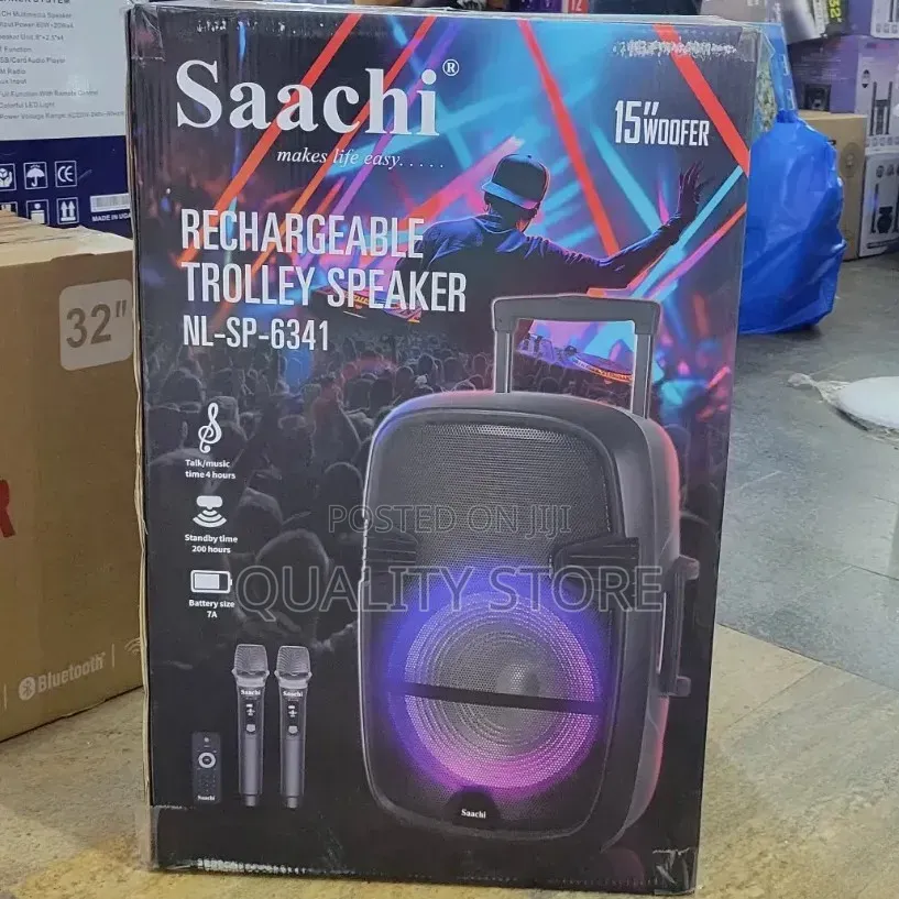 Saachi Rechargeable Trolley Speaker Nl-Sp-6341