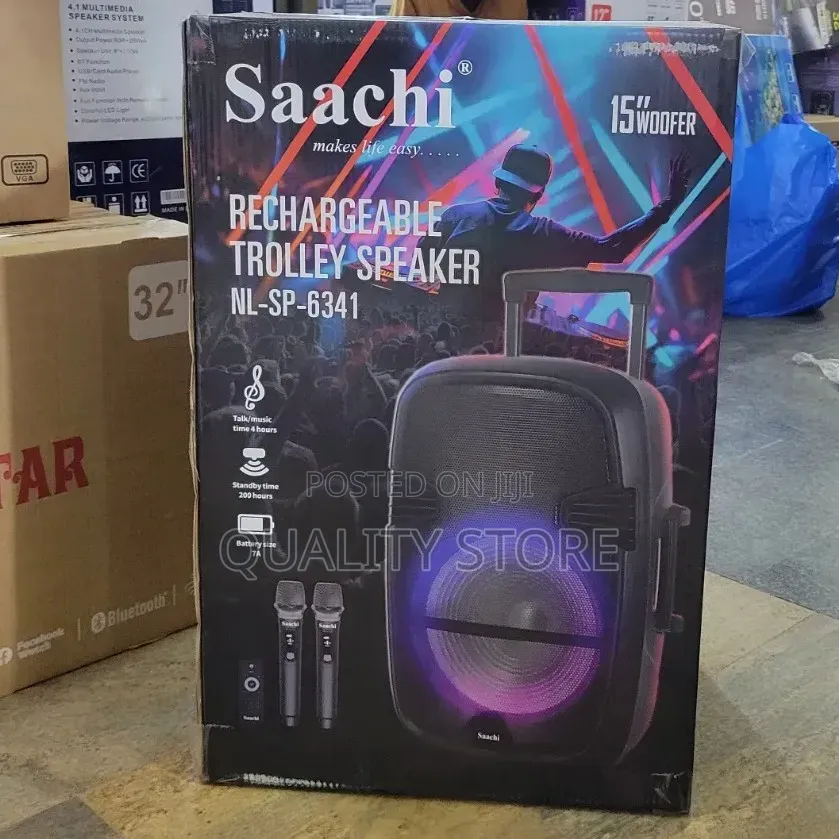 Saachi Rechargeable Trolley Speaker Nl-Sp-6341