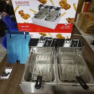 Globalstar 6L+6L Double Electric Deep Fryer GS-82A- 12L StainlessSteel