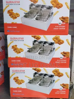 Globalstar 6L+6L Double Electric Deep Fryer GS-82A- 12L StainlessSteel