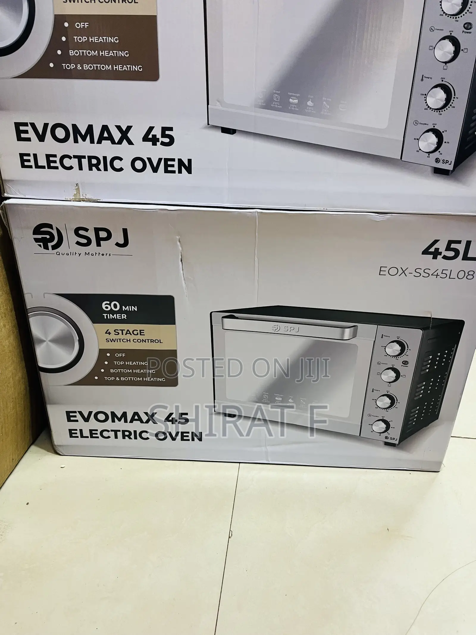 Evomax Electric Oven SPJ 45litre