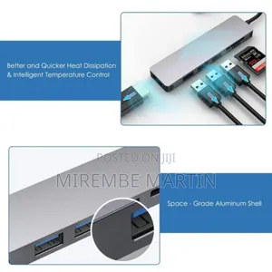 Haysenser USB C Hub Multiport Adapter - 7-in-1 Portable USB C Adapter