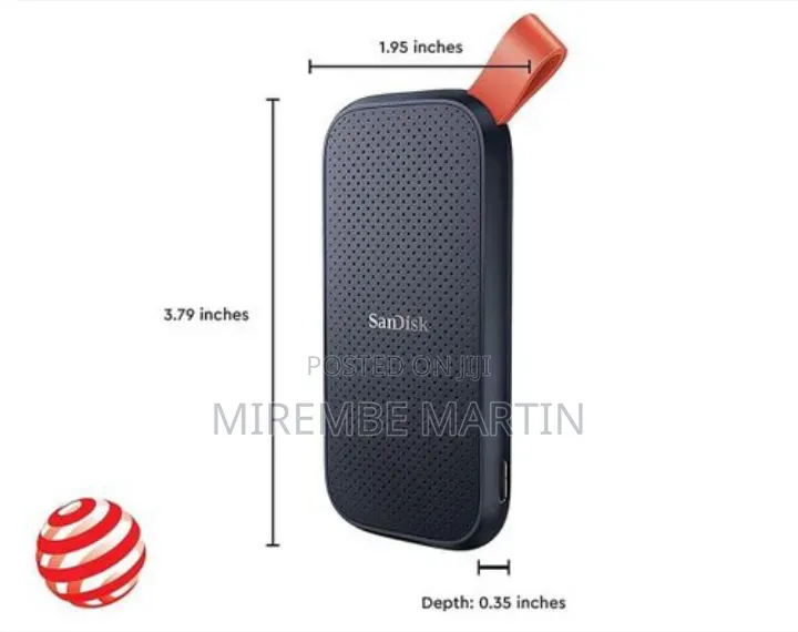 Sandisk 1TB Portable SSD - Up to 520mb/S, USB-C, USB 3.2 Gen 2 -