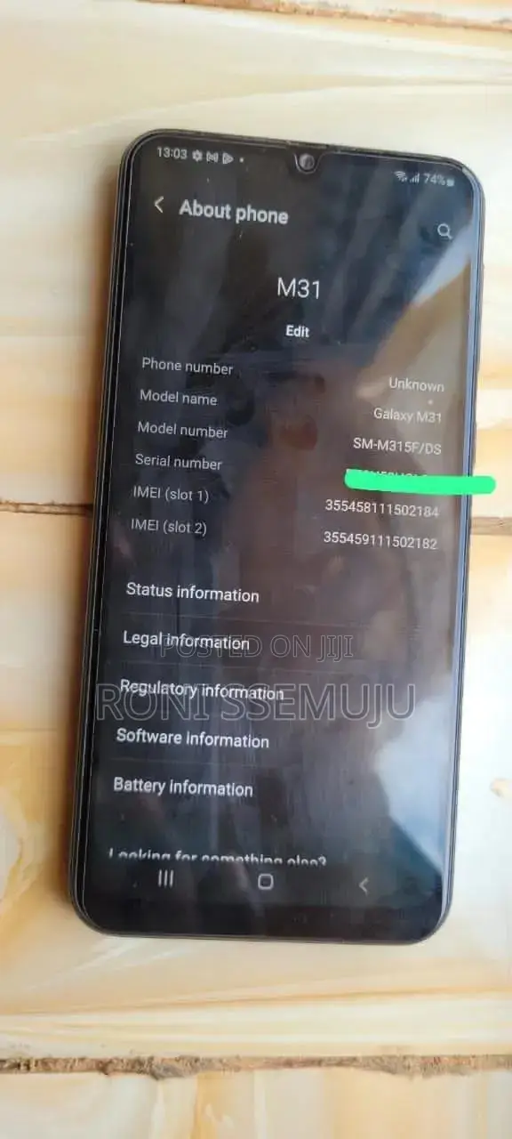 Samsung Galaxy M31 128 GB Black
