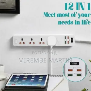 Winningstar 4 Switched Universal Extension Socket Power Strip Electric