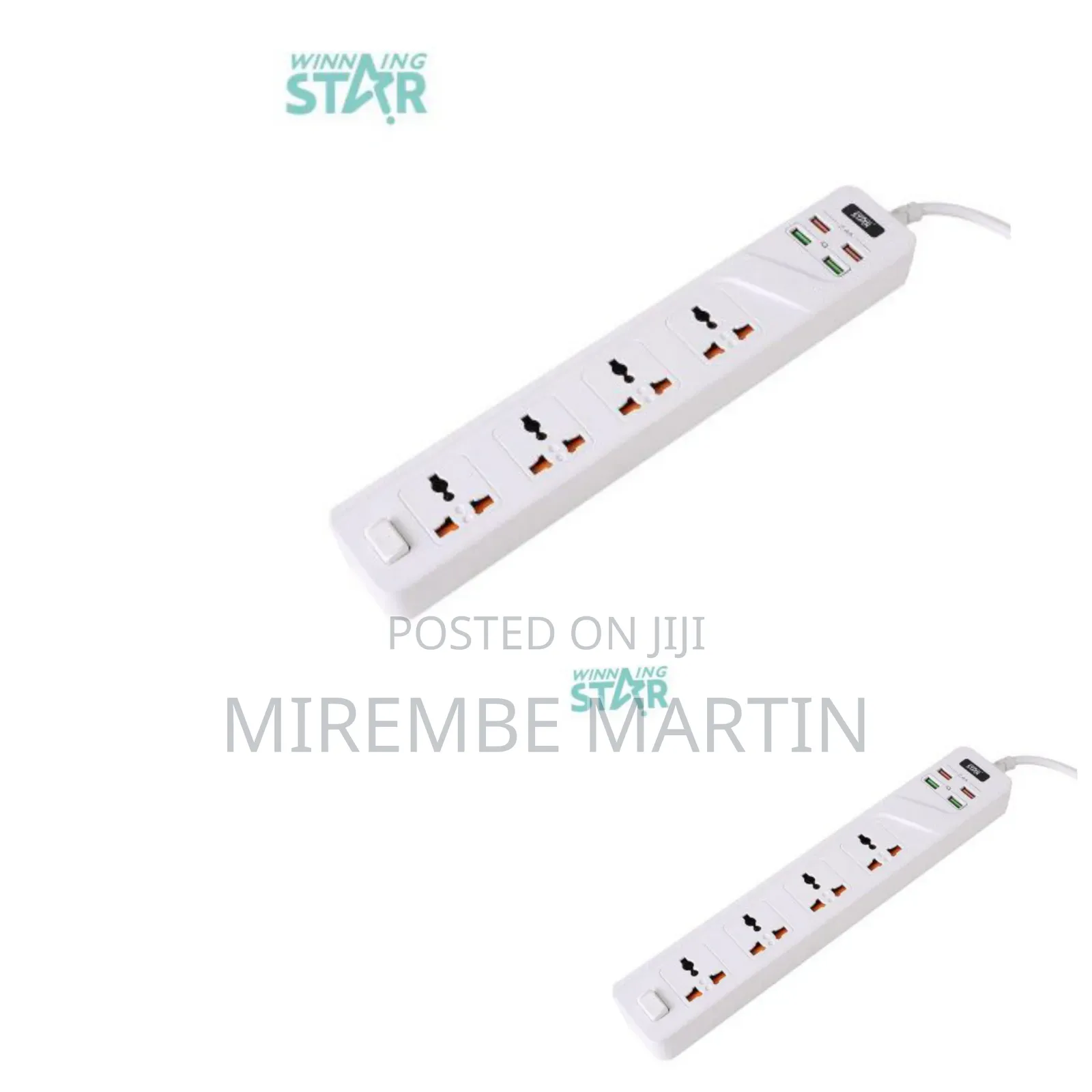 Winningstar 4 Switched Universal Extension Socket Power Strip Electric