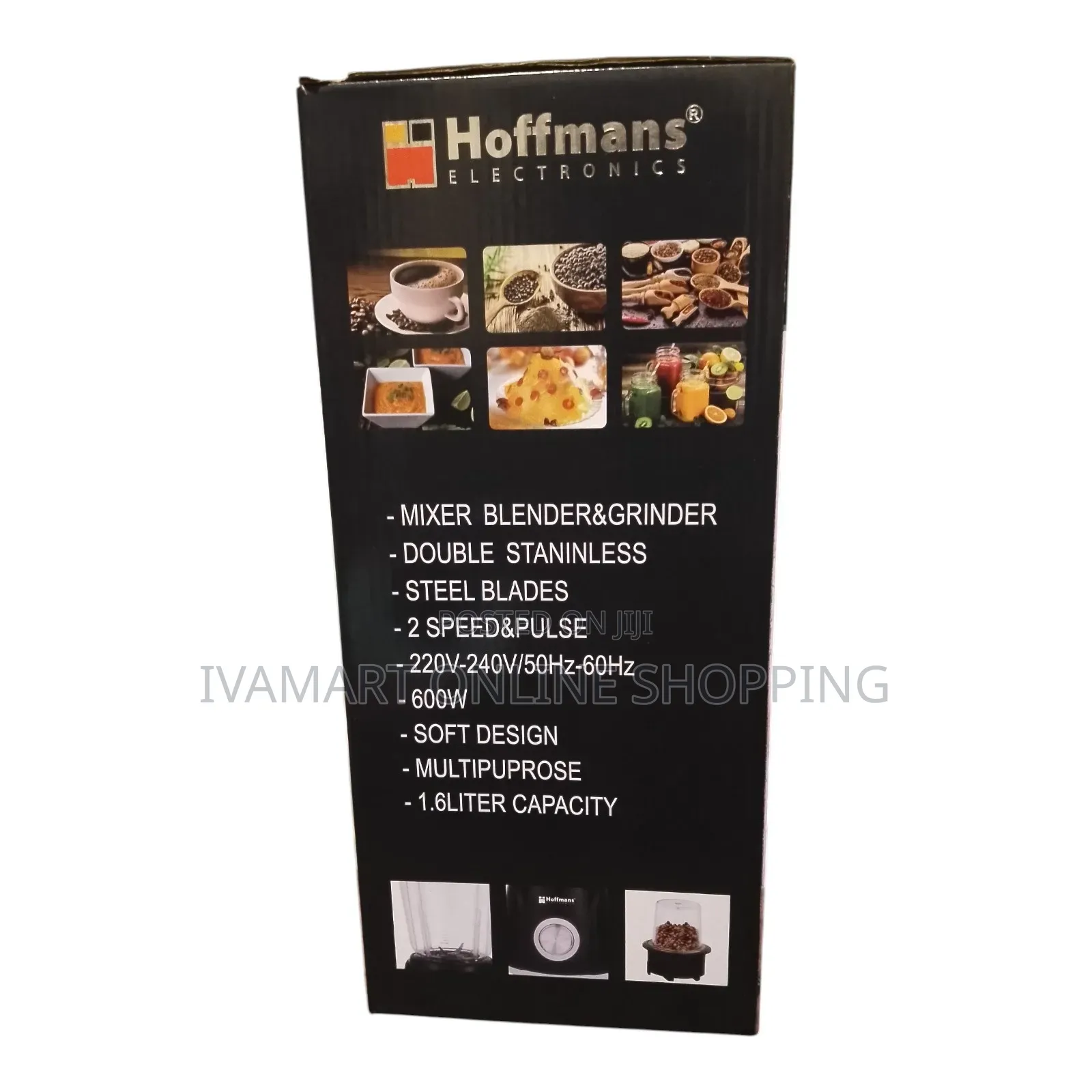 Hoffmans 2 in 1 Blender Dry Grinder (Hm-199 ) - 12 Months Warranty