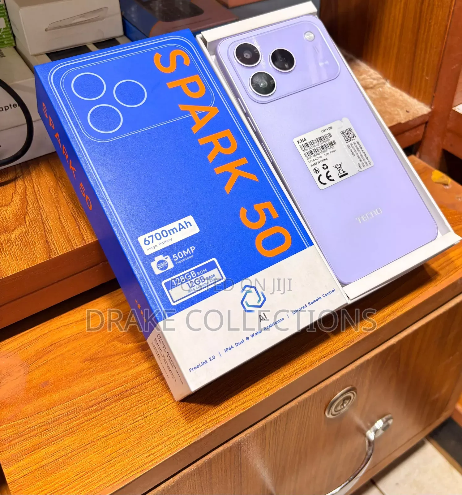 New Tecno Spark 50 128 GB Purple