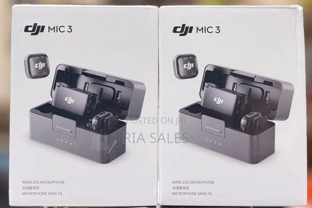 Dji Mic 3 (2 TX + 1 RX + Charging Case), Wireless Microphone