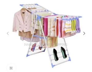 Metallic Clothes Drying Stand / Rack - White