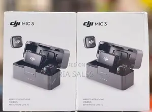 Dji Mic 3 (2 TX + 1 RX + Charging Case), Wireless Microphone