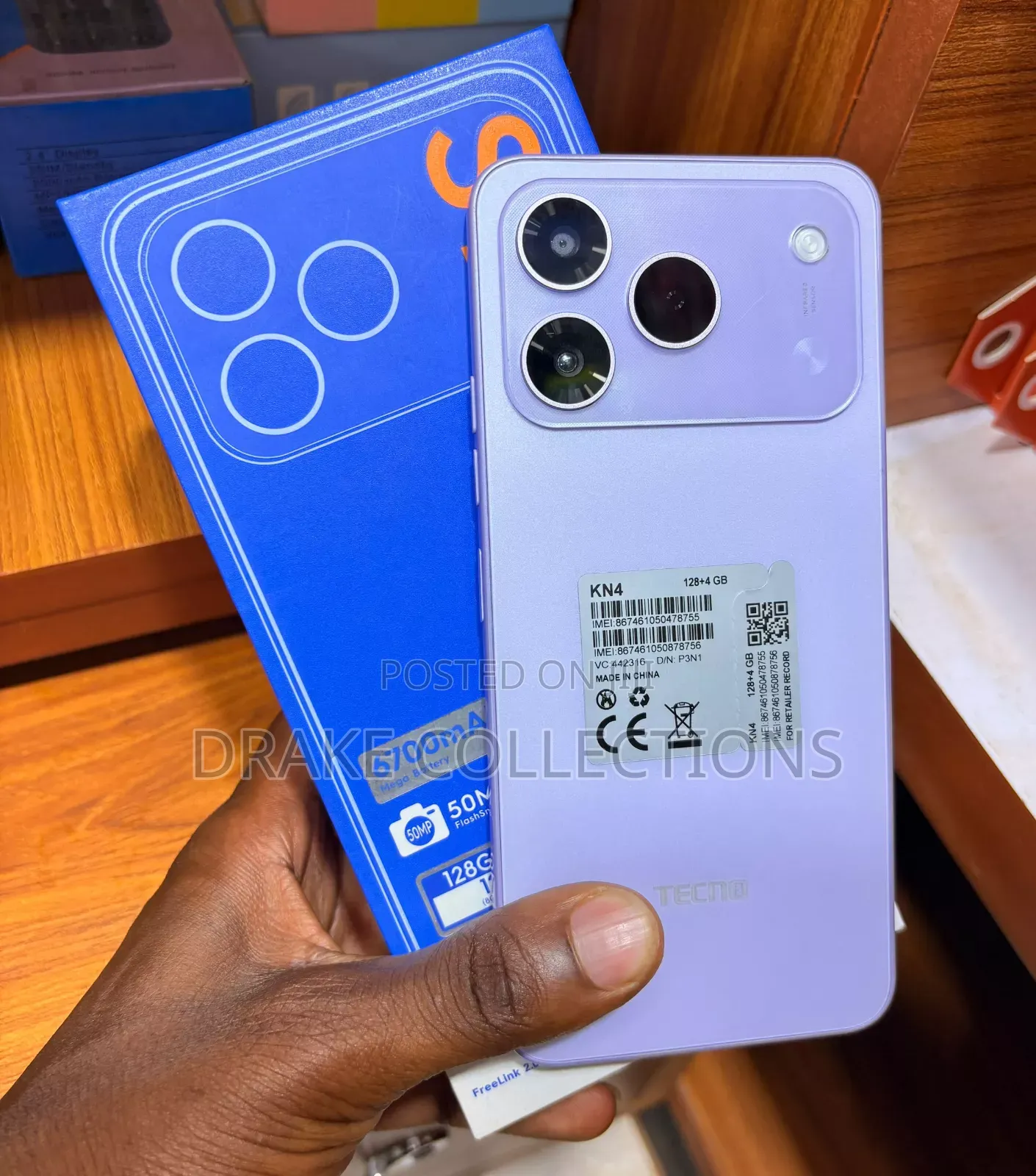New Tecno Spark 50 128 GB Pink