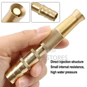 Brass Garden Hose Quick Connect Fittings and Nozzle Set