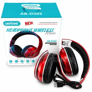 Aerbes AB-D302 Wireless Bluetooth Headphones With Mic