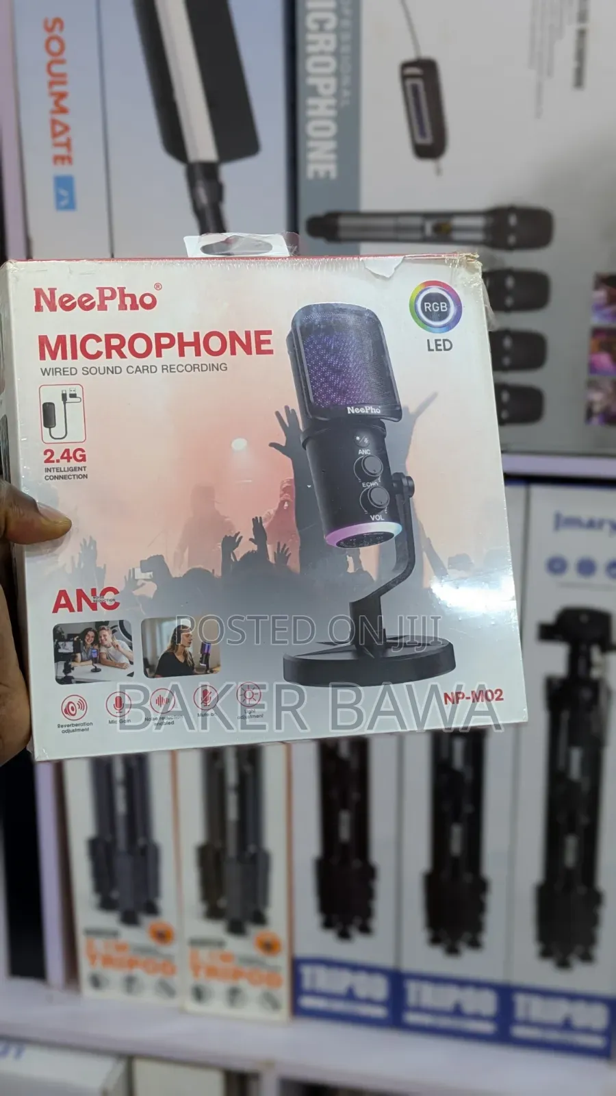 NeePho NP-M02 Wired Condenser Microphone Designed for Recording.