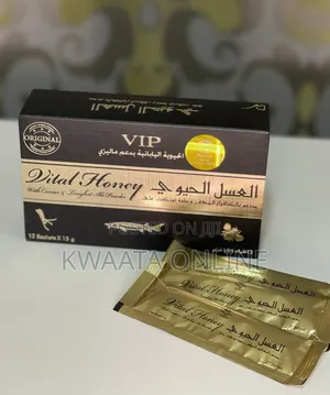 VIP Vital Honey With Caviar Tongkat Ali Male Sex Prowess (12 PC Box)