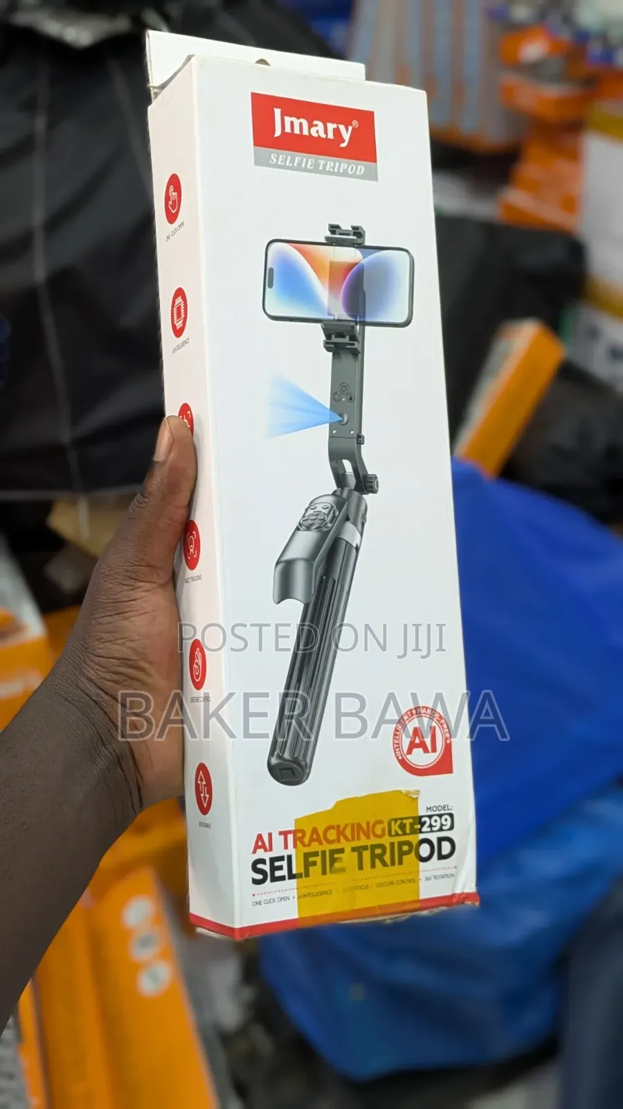 Jmary KT-299 AI Tracking Selfie Tripod Designed for Hands-Free