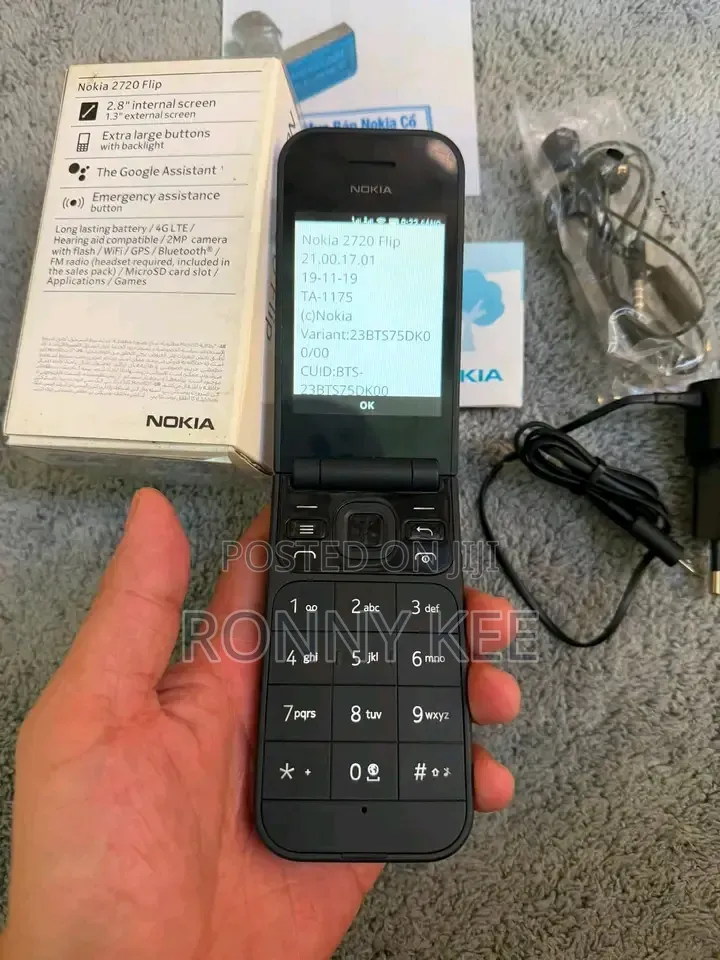 New Nokia 2720 Flip 512 GB Black