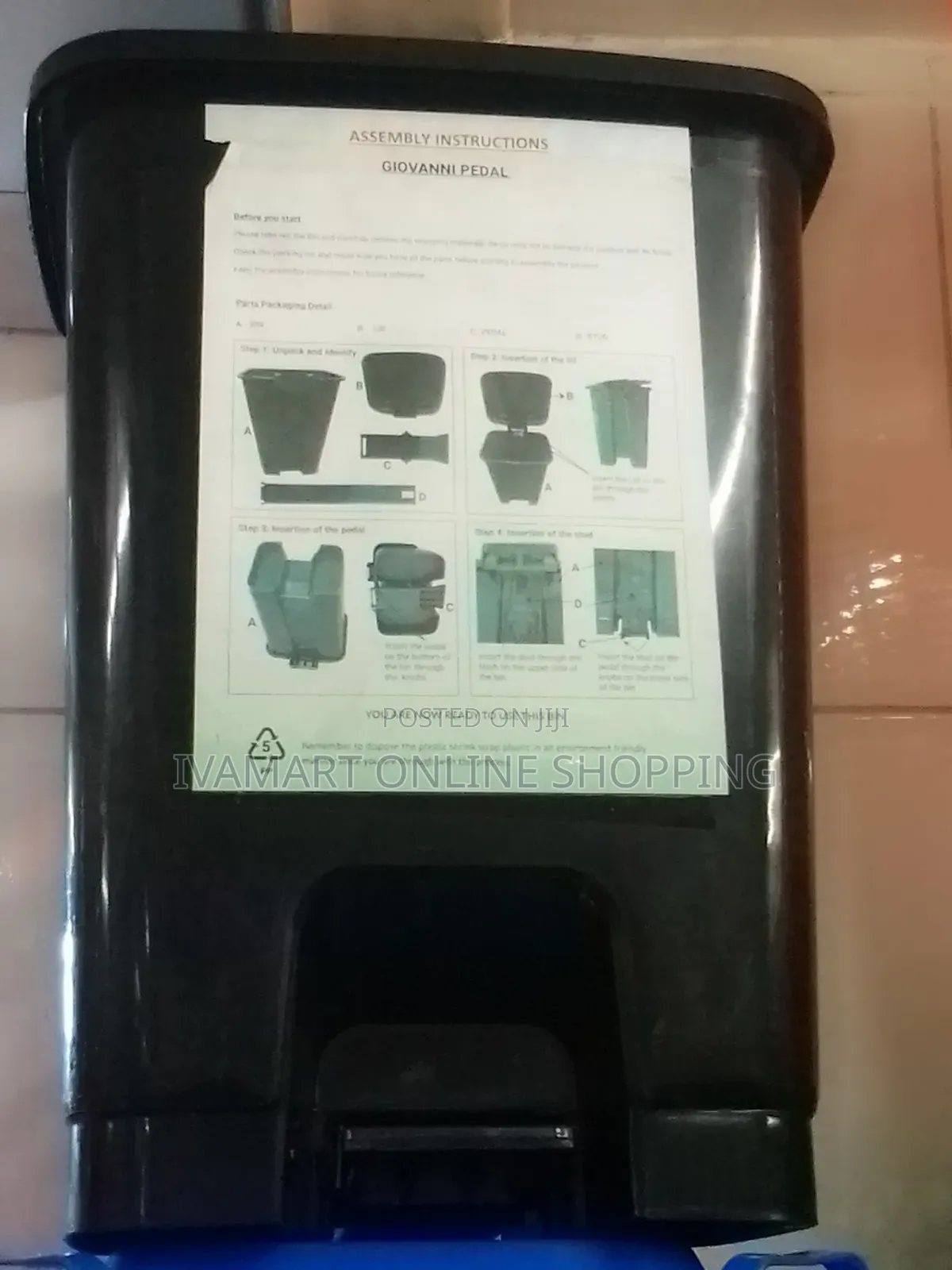 Foot Step Waste Bin - 30 Litres Capacity