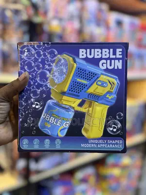 Blue and Yellow Bubble Gun